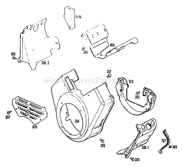 Page D Diagram and Parts List for 9374-1  Briggs and Stratton Generator